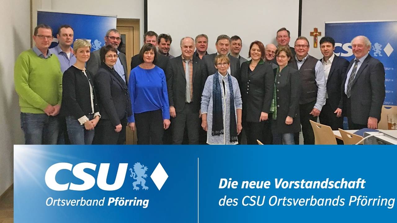 Jahreshauptversammlung Mit Neuwahlen: CSU