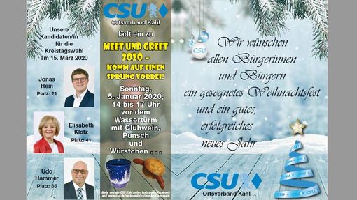 Frohe Weihnachten Csu