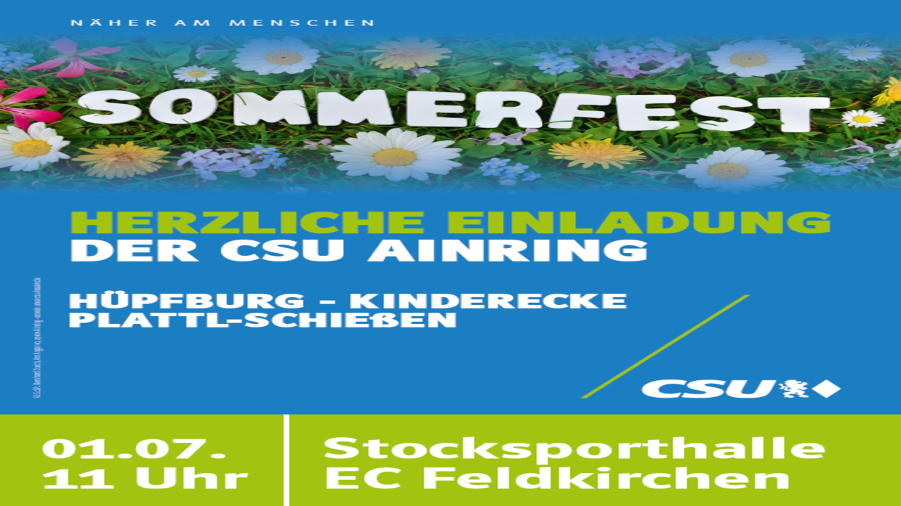 CSU Sommerfest: CSU