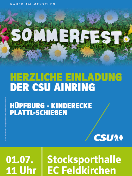 CSU Sommerfest: CSU