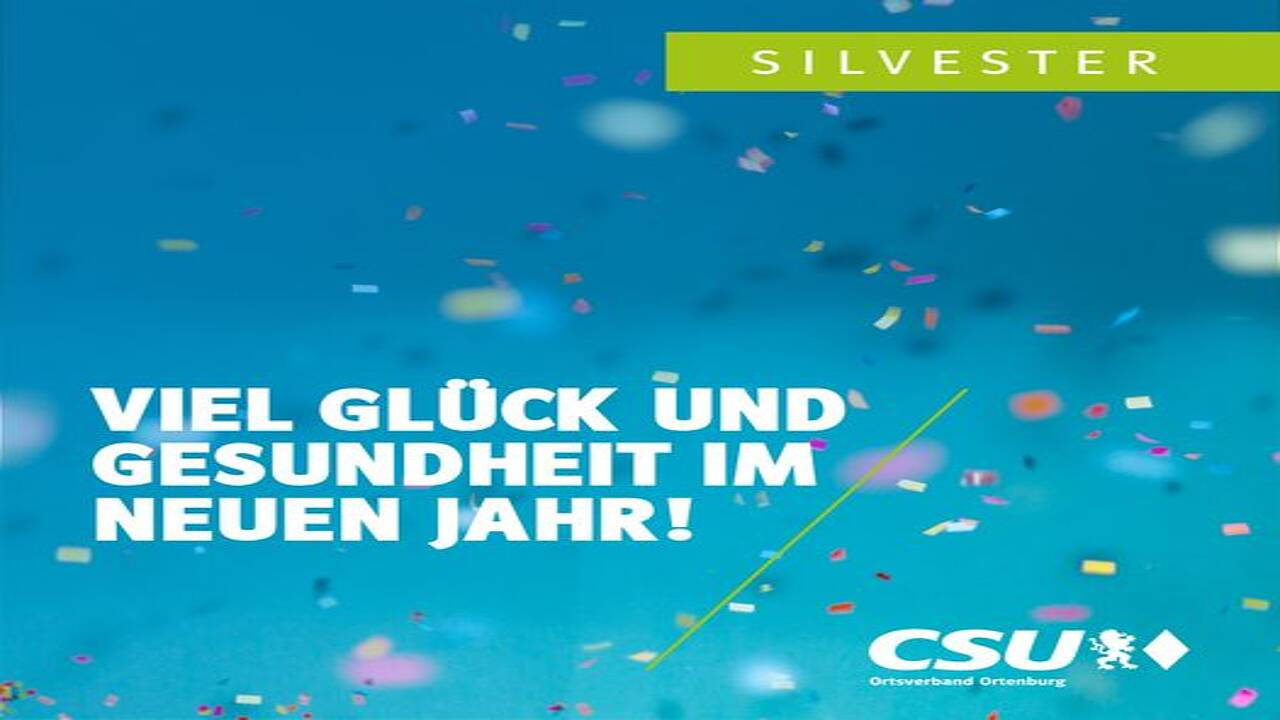 Neujahrswünsche: CSU